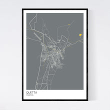 Load image into Gallery viewer, Quetta City Map Print