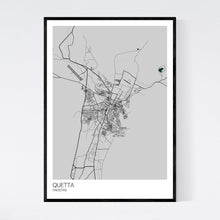 Load image into Gallery viewer, Quetta City Map Print