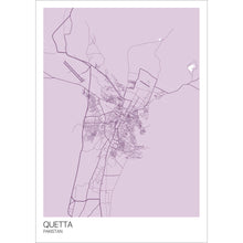 Load image into Gallery viewer, Map of Quetta, Pakistan