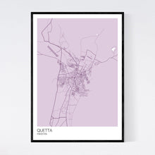 Load image into Gallery viewer, Map of Quetta, Pakistan