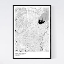 Load image into Gallery viewer, Quezon City City Map Print