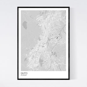 Quito City Map Print