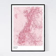 Load image into Gallery viewer, Quito City Map Print