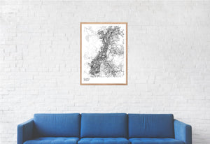 Map of Quito, Ecuador