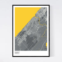 Load image into Gallery viewer, Rabat City Map Print