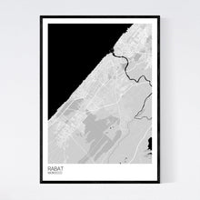 Load image into Gallery viewer, Rabat City Map Print