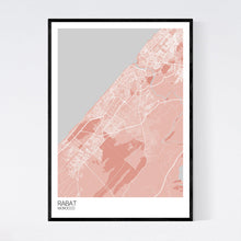 Load image into Gallery viewer, Rabat City Map Print