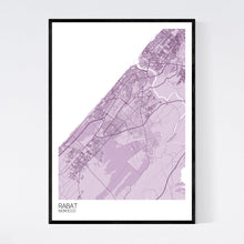 Load image into Gallery viewer, Rabat City Map Print