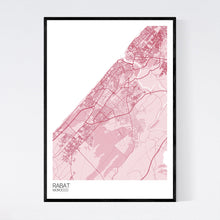 Load image into Gallery viewer, Rabat City Map Print