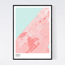 Load image into Gallery viewer, Rabat City Map Print