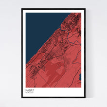 Load image into Gallery viewer, Rabat City Map Print