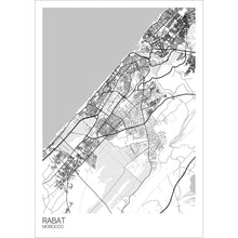 Load image into Gallery viewer, Map of Rabat, Morocco