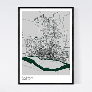Rajshahi City Map Print