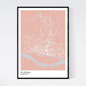 Rajshahi City Map Print