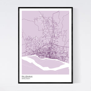 Rajshahi City Map Print