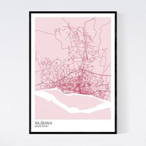 Rajshahi City Map Print