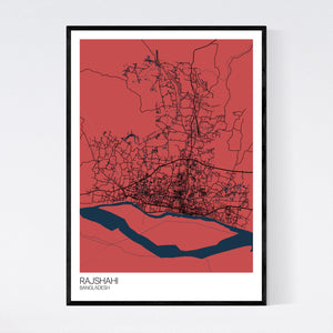 Rajshahi City Map Print