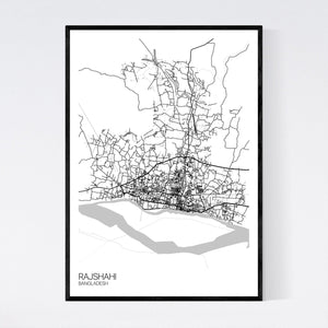 Map of Rajshahi, Bangladesh