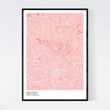 Load image into Gallery viewer, Raleigh City Map Print