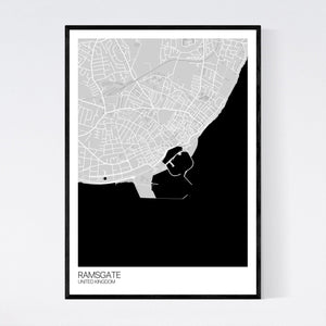 Ramsgate Town Map Print