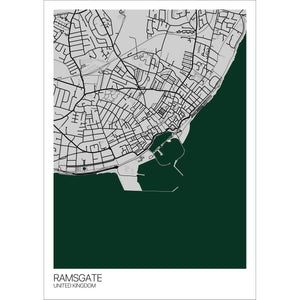 Map of Ramsgate, Kent