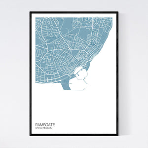 Ramsgate Town Map Print