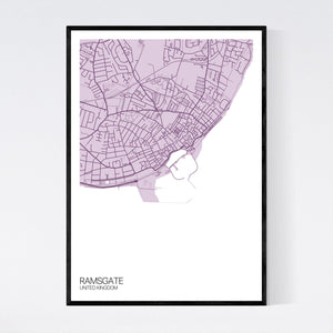 Ramsgate Town Map Print