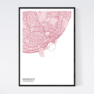 Ramsgate Town Map Print