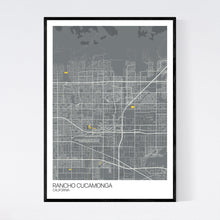 Load image into Gallery viewer, Rancho Cucamonga City Map Print