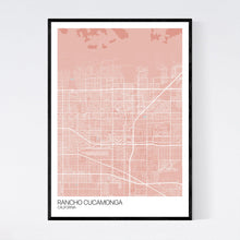 Load image into Gallery viewer, Rancho Cucamonga City Map Print