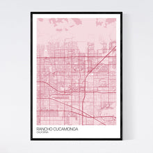 Load image into Gallery viewer, Rancho Cucamonga City Map Print