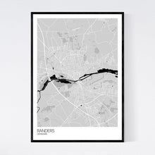 Load image into Gallery viewer, Randers City Map Print