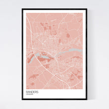 Load image into Gallery viewer, Randers City Map Print