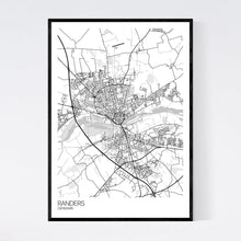 Load image into Gallery viewer, Randers City Map Print
