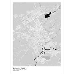 Map of Rawalpindi, Pakistan
