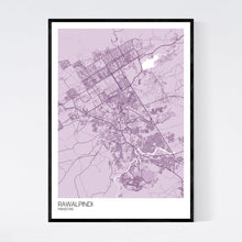 Load image into Gallery viewer, Rawalpindi City Map Print