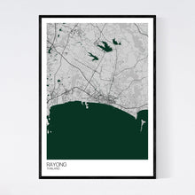 Load image into Gallery viewer, Rayong City Map Print