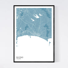 Load image into Gallery viewer, Rayong City Map Print