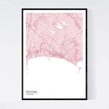 Load image into Gallery viewer, Rayong City Map Print