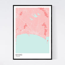 Load image into Gallery viewer, Rayong City Map Print