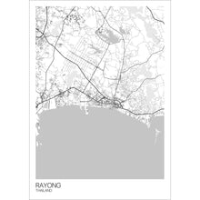 Load image into Gallery viewer, Map of Rayong, Thailand