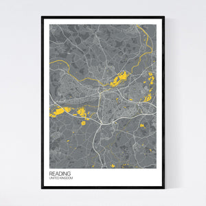 Reading City Map Print