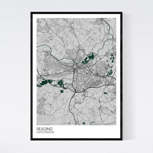 Reading City Map Print