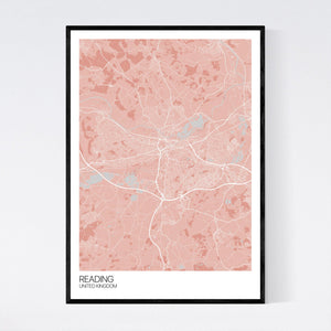 Reading City Map Print