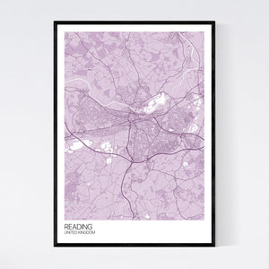 Reading City Map Print