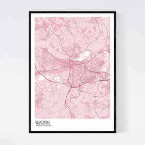 Reading City Map Print
