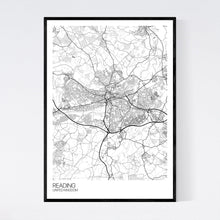 Load image into Gallery viewer, Reading City Map Print