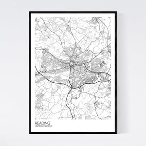 Reading City Map Print