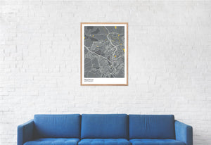 Map of Redditch, United Kingdom