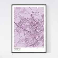 Load image into Gallery viewer, Redditch City Map Print